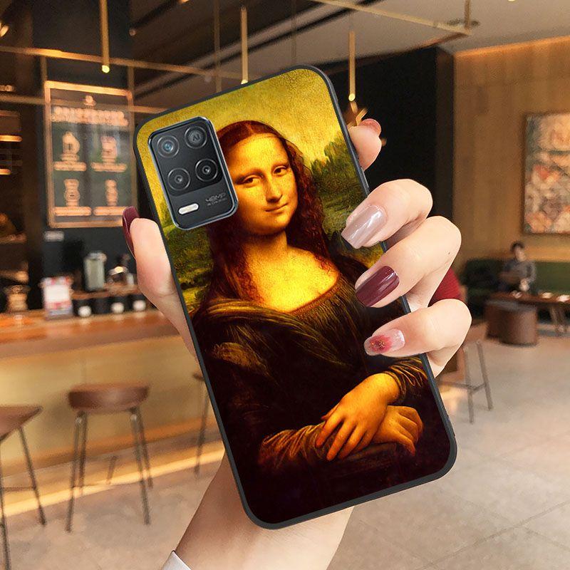 

Забавный чехол для телефона «Мона Лиза» с изображением Ван Гога и Звезды для oppo Realme 8Pro 6PRO 6i 7pro 9i 9pro C11 C21 C25Y C25S C3 Q3S XT Realme 7PRO