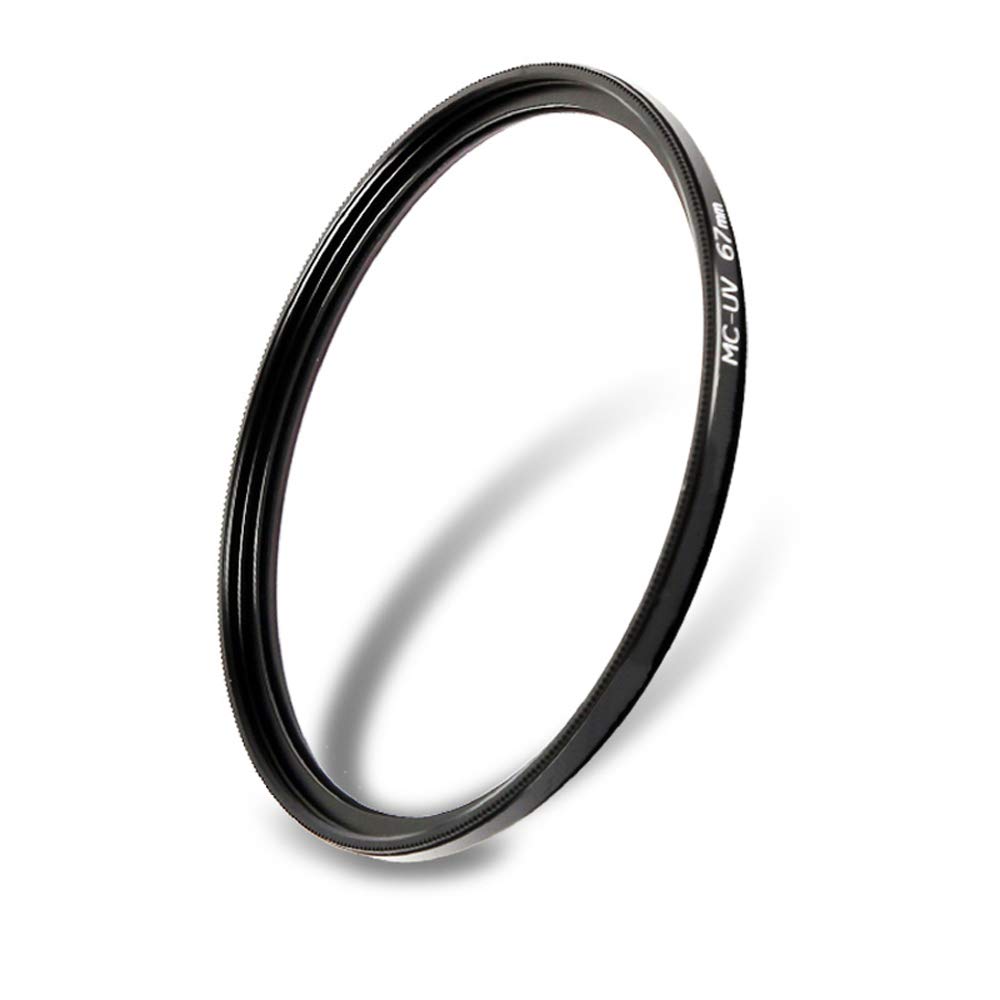 Junder 55mm Lens MC UV Lens Protection Thin Compatible with All Manufacturers Filter, Filter, Multi-Layered, Frame, Water-Repellent, Anti-Fouling,