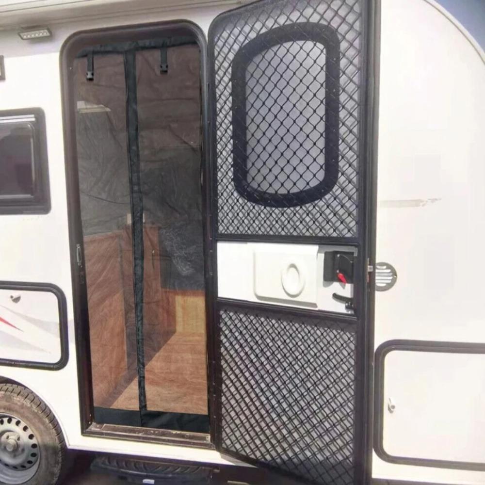 Automatic Closing Camper Van Mosquito Curtain Magnetic Insect Proof Door Screen  Motorhome