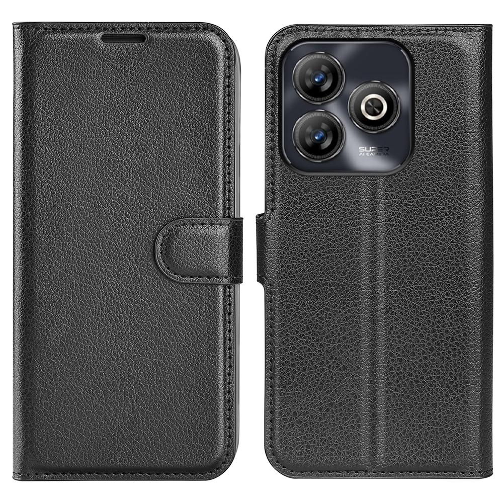 For ZTE Blade A75 4G Case Litchi Texture Shockproof Leather Wallet Phone Cover
