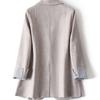 Ladies Long Sleeve Spring Casual Blazer Fashion Business Plaid Suits  Coats Plus Size