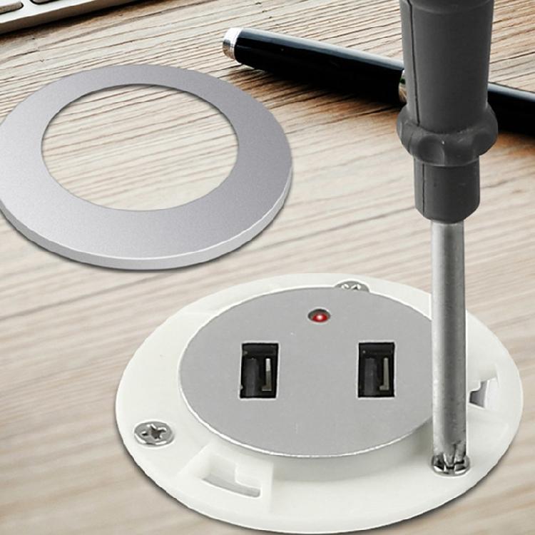 Embedded Desktop USB Charger Extension Cord Mobile Table Sofa Concealed Fast Charging Cable Connector Socket