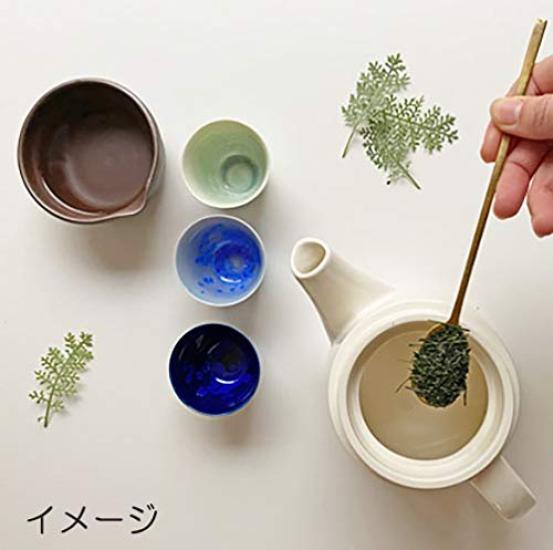 Saji Pottery Banko Ware Sencha Ultramarine Made in Japan Bowl, Blue, 74-9,
