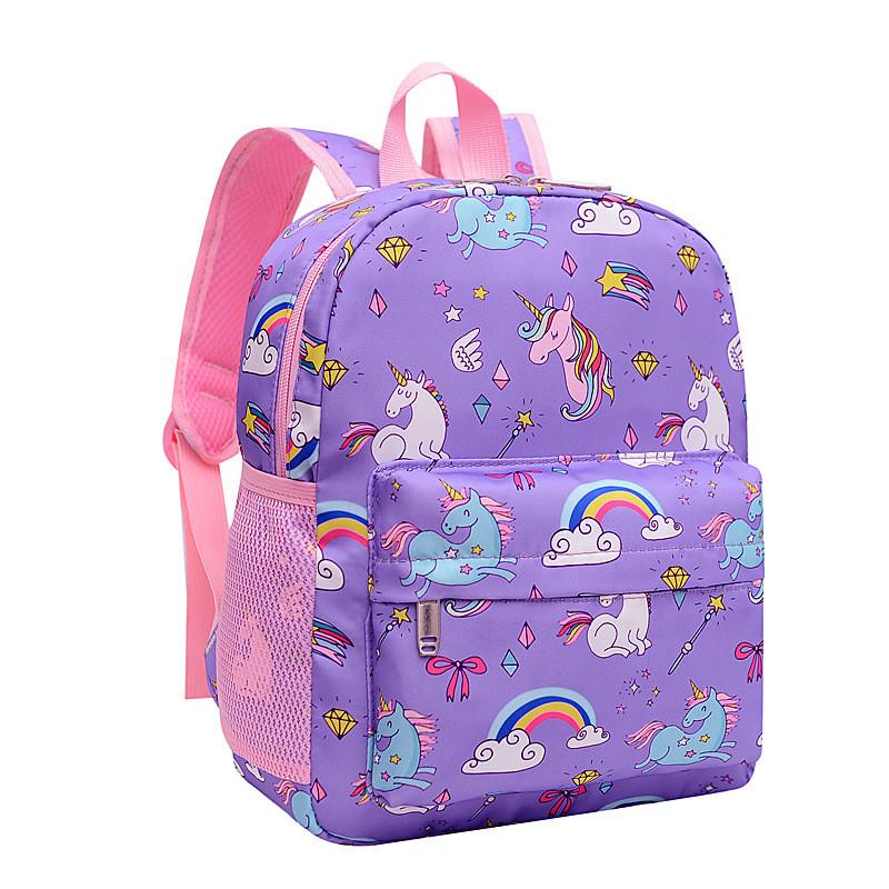 Stylish Unicorn Themed School Backpack For Children With Floral Patterns And Comfort