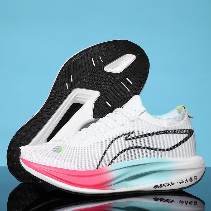 2025 Άνοιξη και Φθινόπωρο Feidian 5E παπούτσια τρεξίματος με πλάκα άνθρακα και ανάκαμψη, νέα αντικραδασμικά επαγγελματικά αγωνιστικά παπούτσια για μαθητές, ανδρικά και γυναικεία