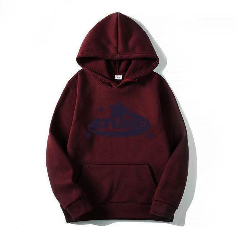 Unisex Gothic Hoodie Streetwear Oversized Pullover Sweatshirt Met Geribbelde Zoom Mannen Vrouwen Herfst