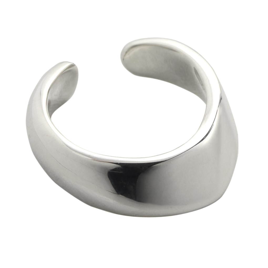 [Shinjuku Gin no Kura] NARRATIVEPLATOON Streamline Ear Cuff, Silver, 1 Piece, Single Ear, 925 Sterling Silver, Narrative Platoon Gold