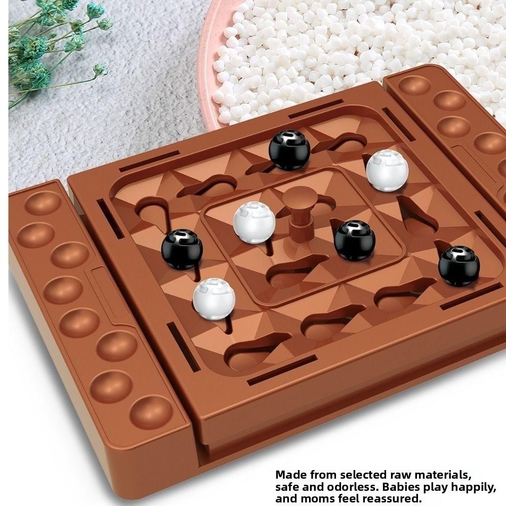 Intelligent Black White Chess Interactive Touch Flip Strategy Board Game Party Game