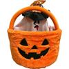 Halloween Glowing Pumpkin - Plush Candy Bag with Handle, Light Up or Decorations, Novelty Gift for Kids and Adults