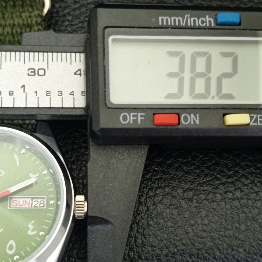 MONTRE HOMME AUTOMATIQUE JAPAN SEIKO 5 RÉVISÉE 6309A CADRAN VERT ARABE a427344-2 QRL-a427344