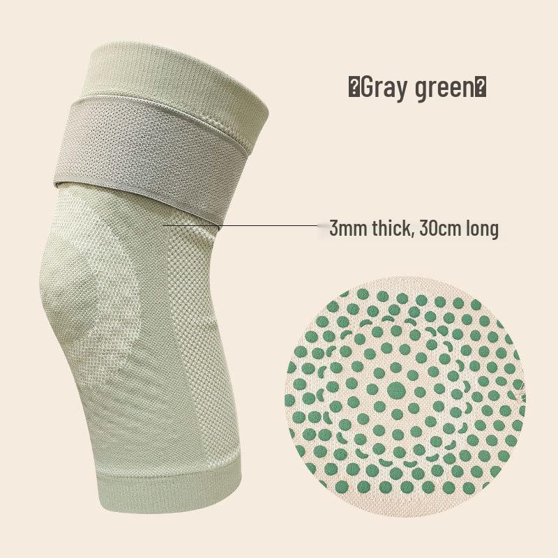 Mugwort Nylon Knee Pads: Ultra-Thin Cold Protection & Warmth, Unisex Knitted Sports Gear