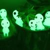 10pz Elfi Luminosi Carine Figure Mini Giardino Fatato Decorazione Acquario Kodama Figure che si Illuminano al Buio Figura Paesaggio Micro in Resina