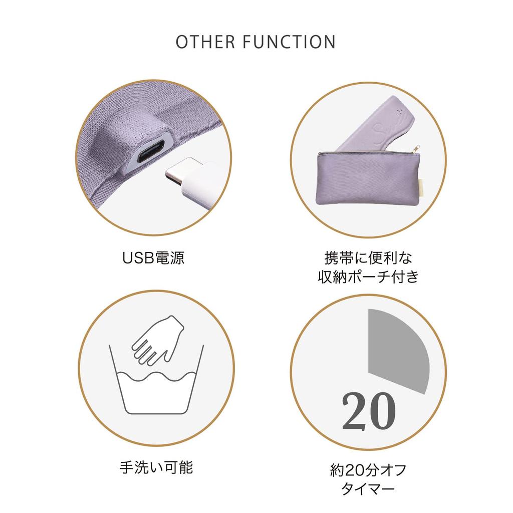 Atex Ohřívač očí EMS Lourdes Meme Hot EMS Fialový Krása & AX-NBL508