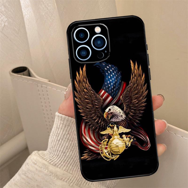 Flag American USA Flag Phone Case For iPhone 16 15 11 13 12 14 Pro Max 13 Mini 7 8 14 Plus XS Max X XR Cover