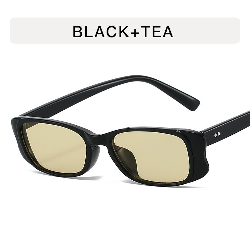 European American Style Woman Sun Glasses Rectangle Shape Anti-glare Sunglasses Men Driving Travelling Sunglasses