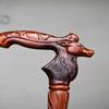 Reindeer Wooden Hand Carved Cane Artistic Hand Carved Walking Stick for Style and Support
