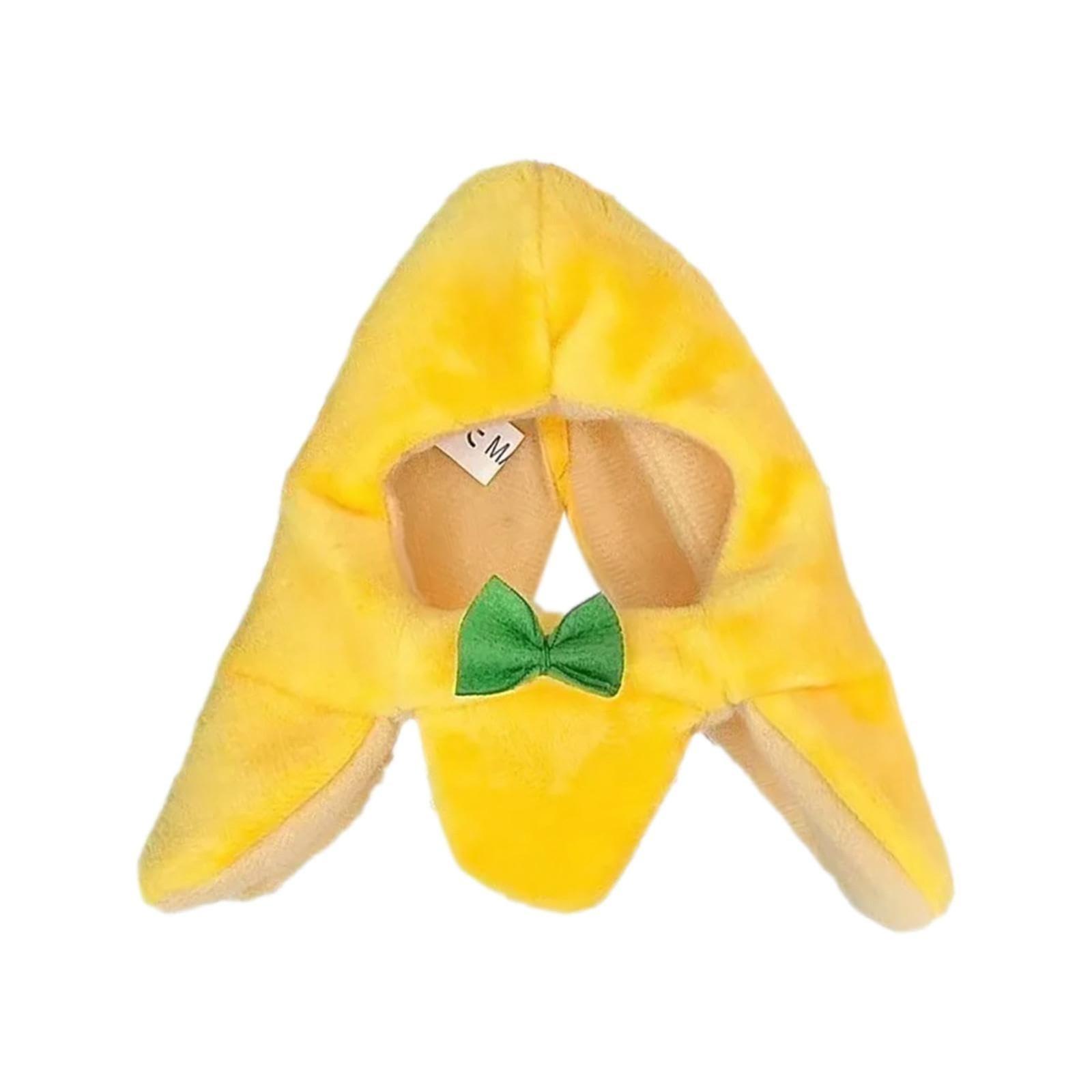 

Головной убор для питомца, легкая кошачья шапка, кошачья шапка, очаровательная шляпа в форме банана для питомца с бантом, привлекающий внимание головной убор, аксессуар для костюма для питомца, желтый