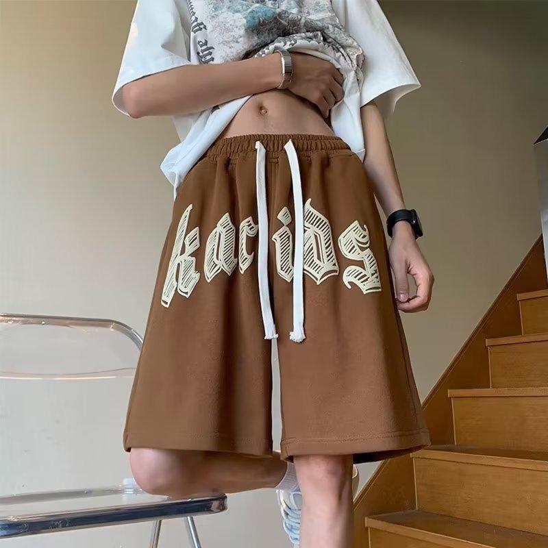 

Шорты High Street мужские летние трендовые брендовые американские баскетбольные спортивные брюки Five-point Medium прямые свободные повседневные полуштаны 5XL коричневый