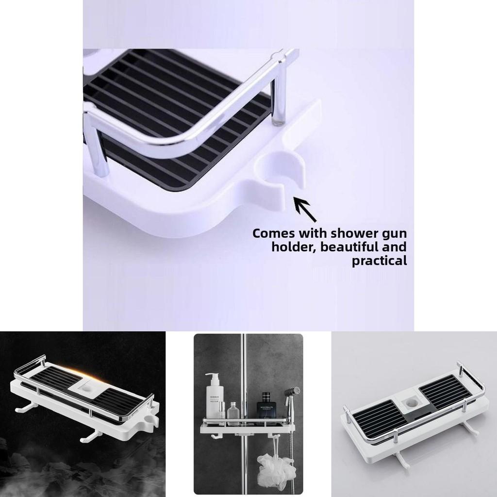 Included Bathroom Shower Shelf With For Easy Storage In Home Bathrooms