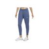 Nike Dri-FIT Essential Solid Logo Tez Quriydigan Trikotaj Sport Shimlari Ayollar pastki qismi Finn-Blue DX1046-491