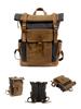 Muchuan Waxed Canvas Backpack: Large, Casual European & American Style, Waterproof Travel Bag for Men