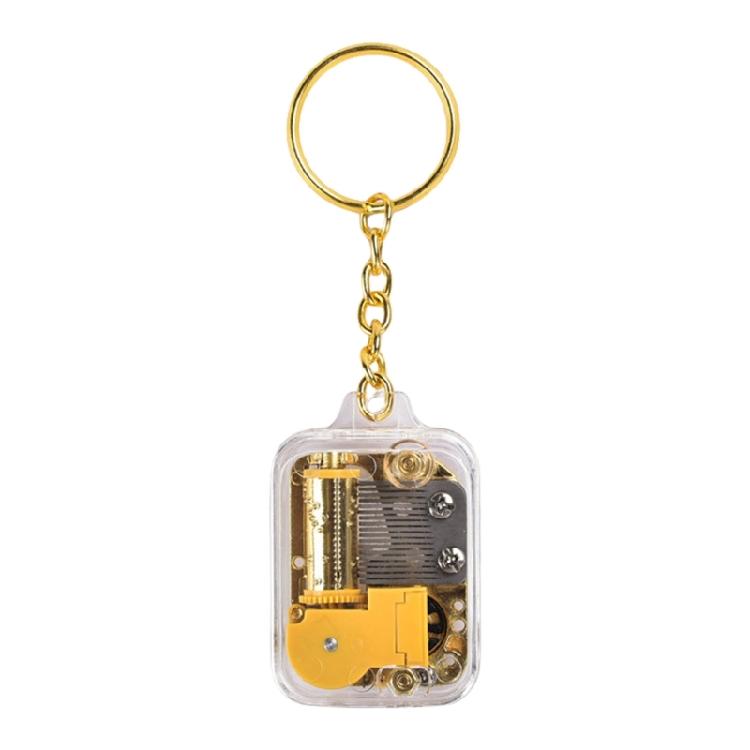 Stylish Music Box Keychain Accessory Portable Music Box Keychain Pendant Charm With Clear Sound Ideal For Daily Use