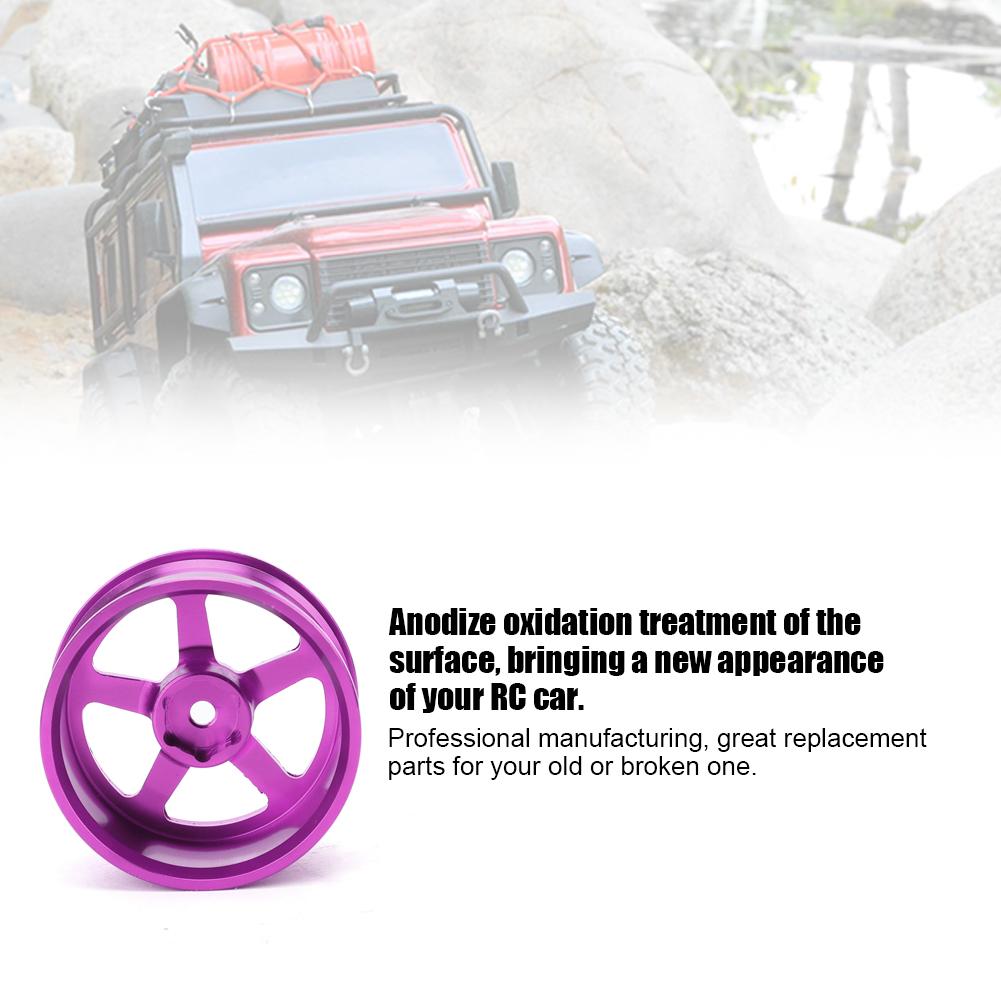 4Pcs 1 10 Aluminum Alloy Wheel Hub Accessory RC Parts Fit for HSP 94123 Touring Drift Car