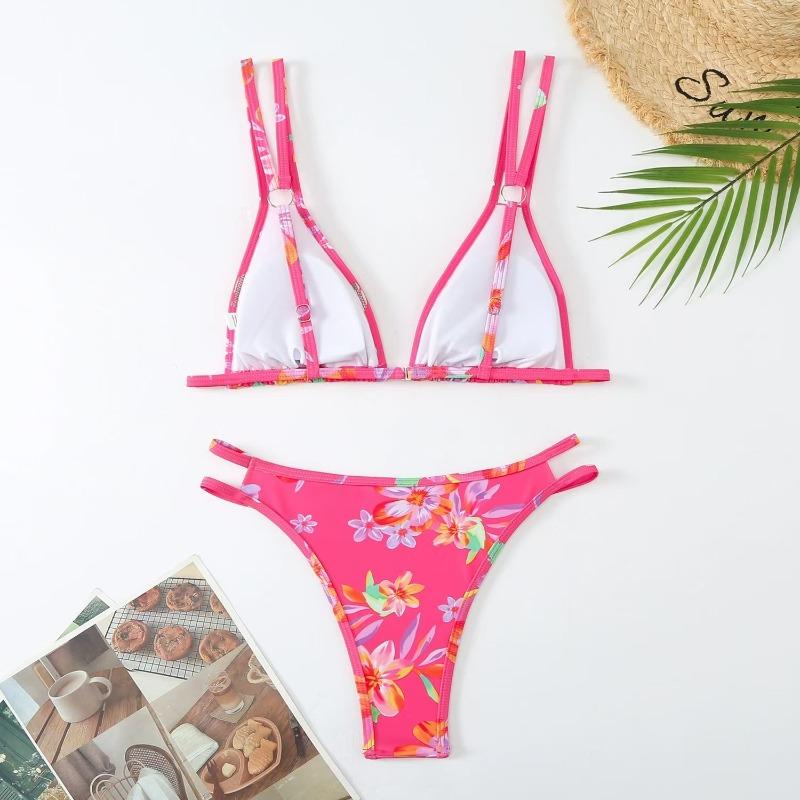 Swimsuit sexy shoulder strap three-point bikini swimsuit female bikini