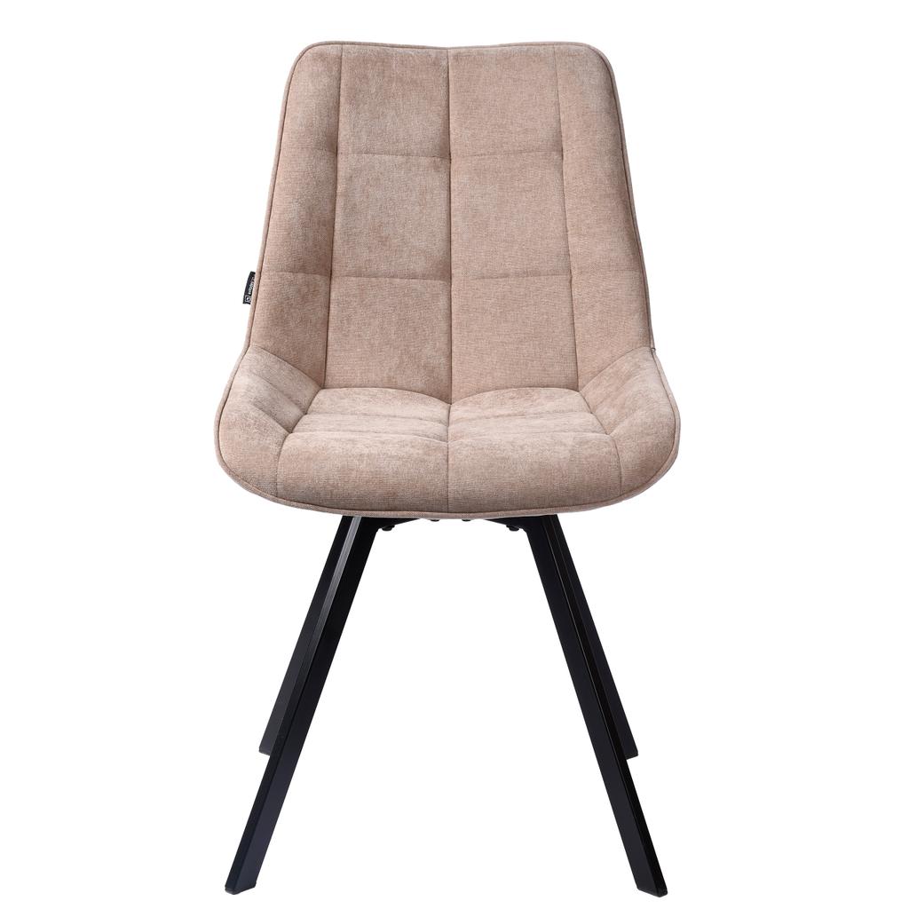 PANKO 2 Upholstered Swivel Chair, Light Beige Fabric
