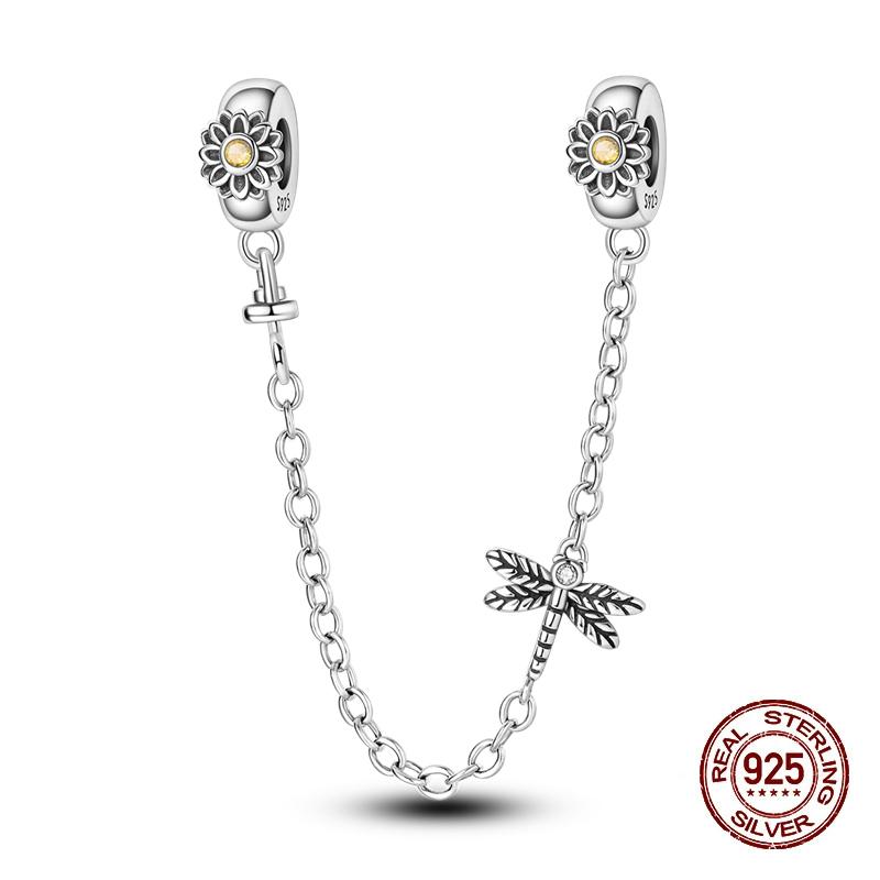 Compatible With 3MM Authentic Bracelets copper Colorful Dragonfly Flower Gem Butterfly Charm Bead Charms Bead Charms Fine Do It Yourself Jewellery Mak