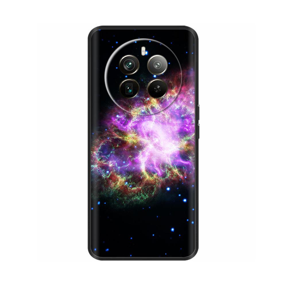 Silicone Phone Case for Realme 12 Pro Plus Soft Black Back Cover for Realme 12 Pro + Realme12 Funda Protective Shell Cases Coque
