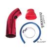 Universal Aluminum Alloy Air Intake Kit Blue Pipe Diameter 3" +Cold Air Intake Filter+ Clamp+ Accessories