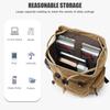 Large Vintage Canvas Backpack,14 Inch Work Laptop Bags College Shoulder Bag, Hiking Travel Backpack for Men Schoolbag Bags