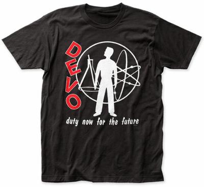 Devo "Duty Now For The Future" T-shirt i 100 % bomull för män - Liten - Fri frakt