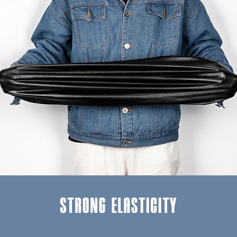 Чехол на подушку из черной кожи для электромобиля — фото 5