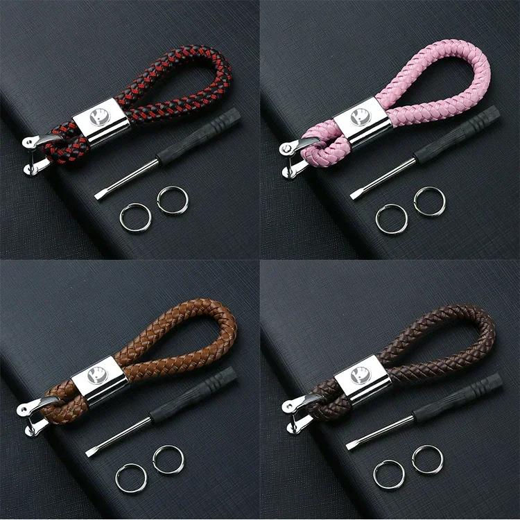2025 New Key Buckle Chain for Skoda Logo Superb Kamiq Yeti Karoq Tour RS Fabia 2 1 Rapid Kodiaq Octavia 2 A7 Alloy Keyring Car D