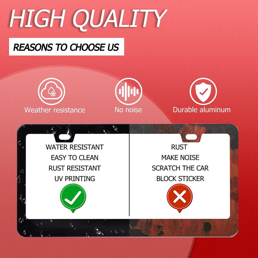 Personalise Colorful Floral Flowers License Plate Frame License Plate Frames Car Universal Stainless Steel Accessories Cars Decor With 2 Holes And