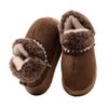 The New Style of Indoor Simple, Warm, Fleece and Thickened Cotton Shoes and Slippers