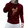 2025 Men's Trendy Round Neck Hoodie - Casual Spring/Autumn Style
