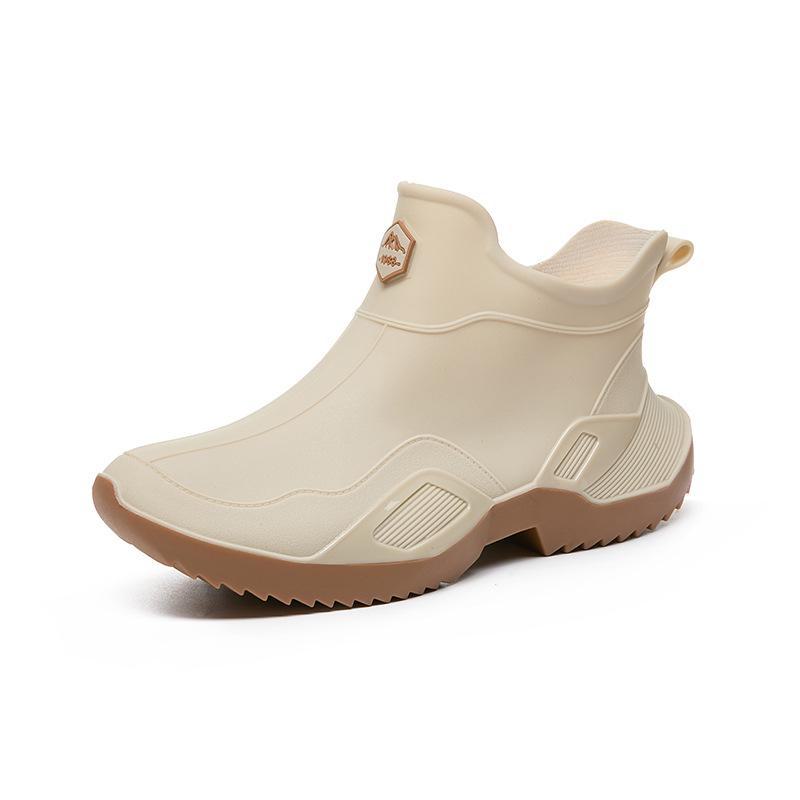 Botas de lluvia versátiles de caña corta: Unisex, a la moda, antideslizante, calzado para todas las estaciones
