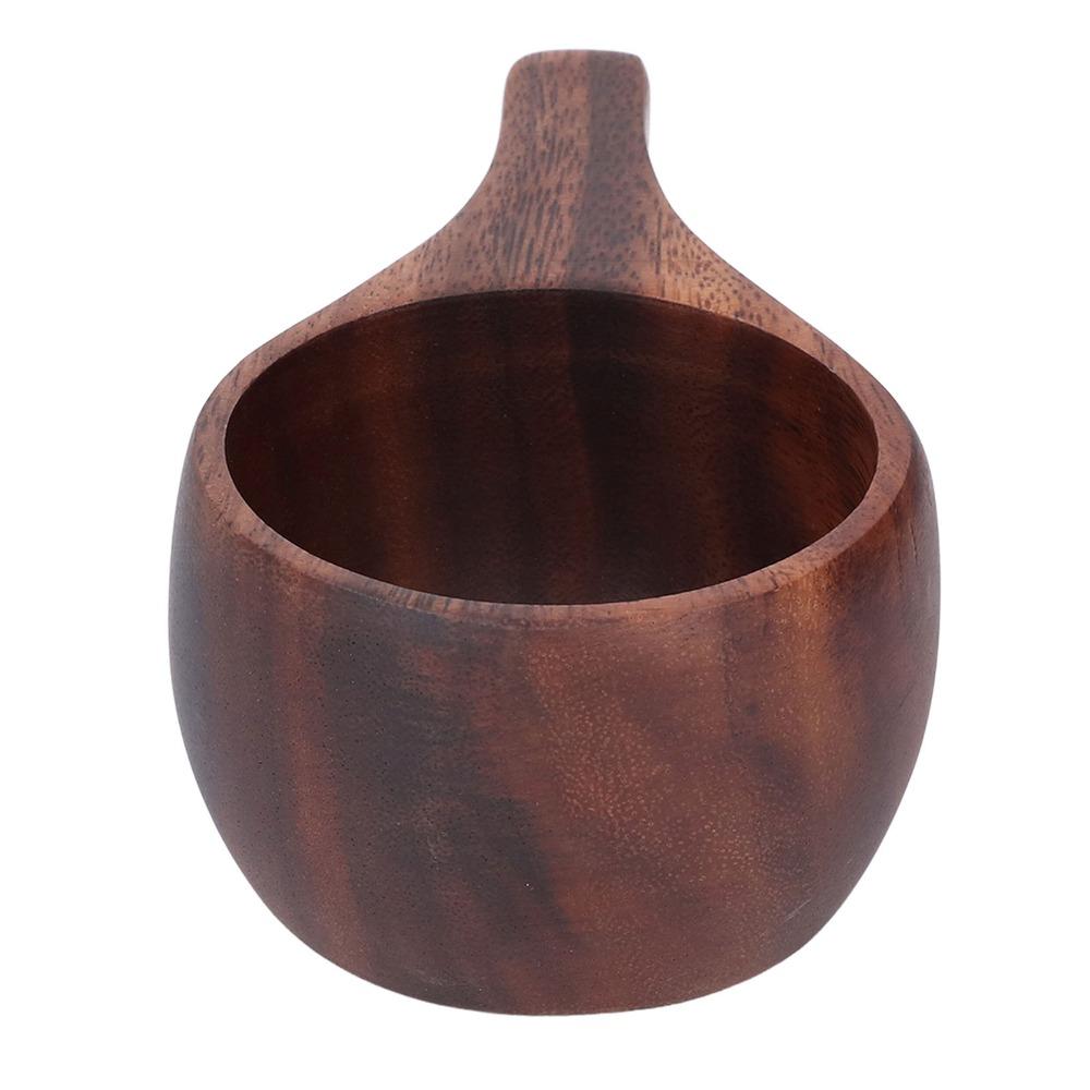 Wood Grain Wood Camp Mug Portable Wood Mug Camping Use Wood Drinking Cup  Cool Drinking