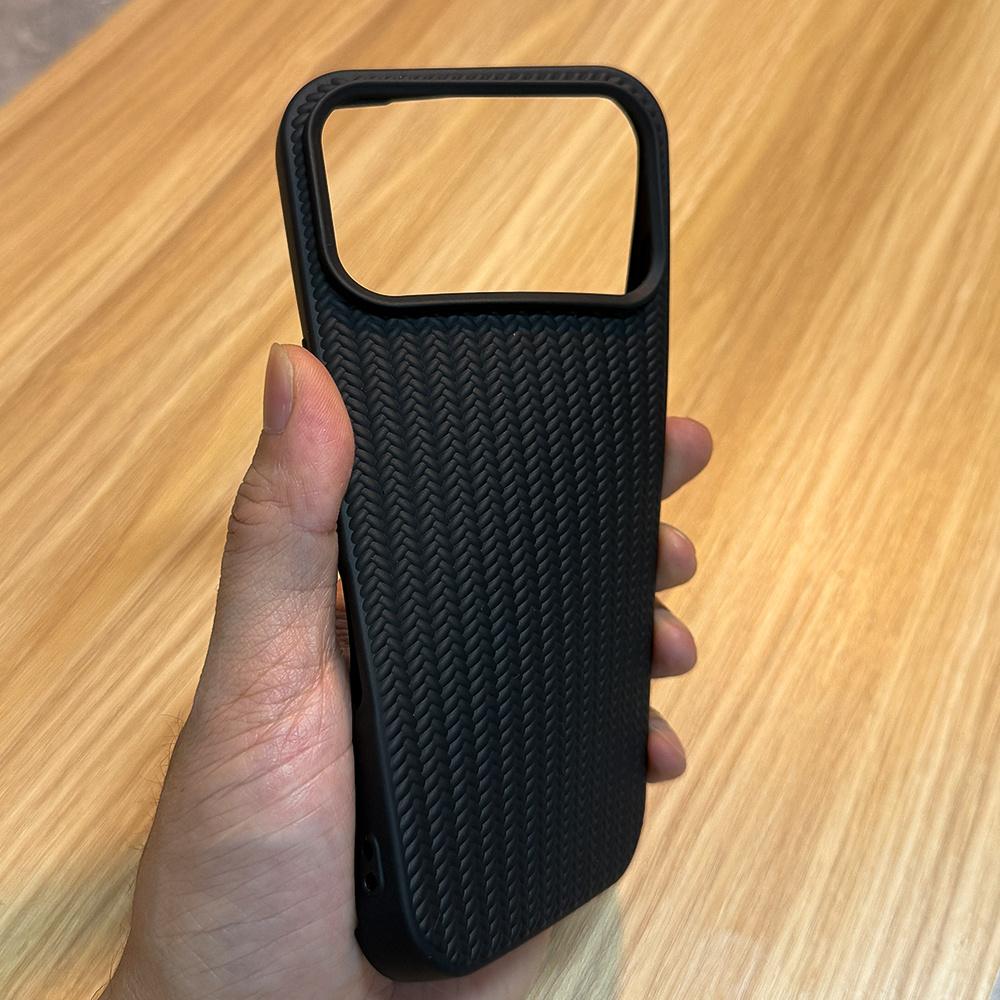 New Brief Knitted Texture Pattern Soft TPU Phone Case Compatible with for Iphone 17 Pro Max Air 16 15 14 13 12 11 Pro Max Plus 17Pro 17Promax Cover