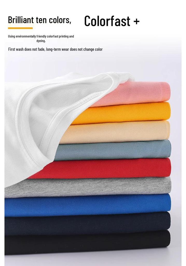 Boys' Pure Cotton School Style Short-Sleeve T-Shirt for Ages 10-14 - Summer 2025
