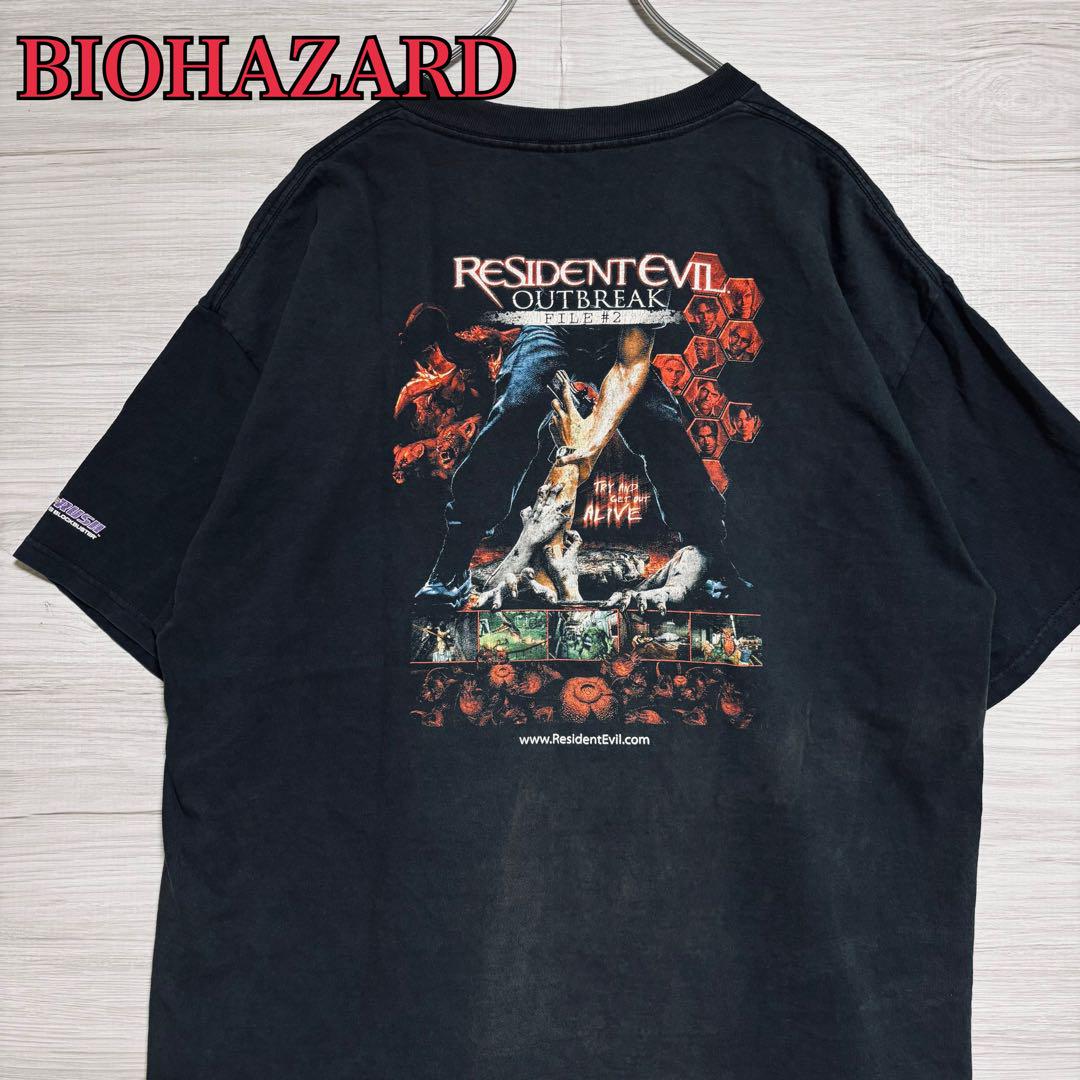 

[USED] Rare design Resident Evil Outbreak T-shirt, XL size, game