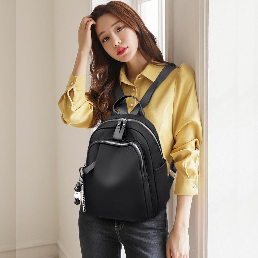 Dual-shoulder Bag - Stylish and Simple Large Capacity Backpack for Ladies, Small Schoolbag