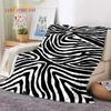 3D Colorful Zebra Stripe Leopard Tiger Soft Flannel Blanket for Bed Bedroom Sofa Picnic,Throw Blanket for Cover Outdoor Nap gift