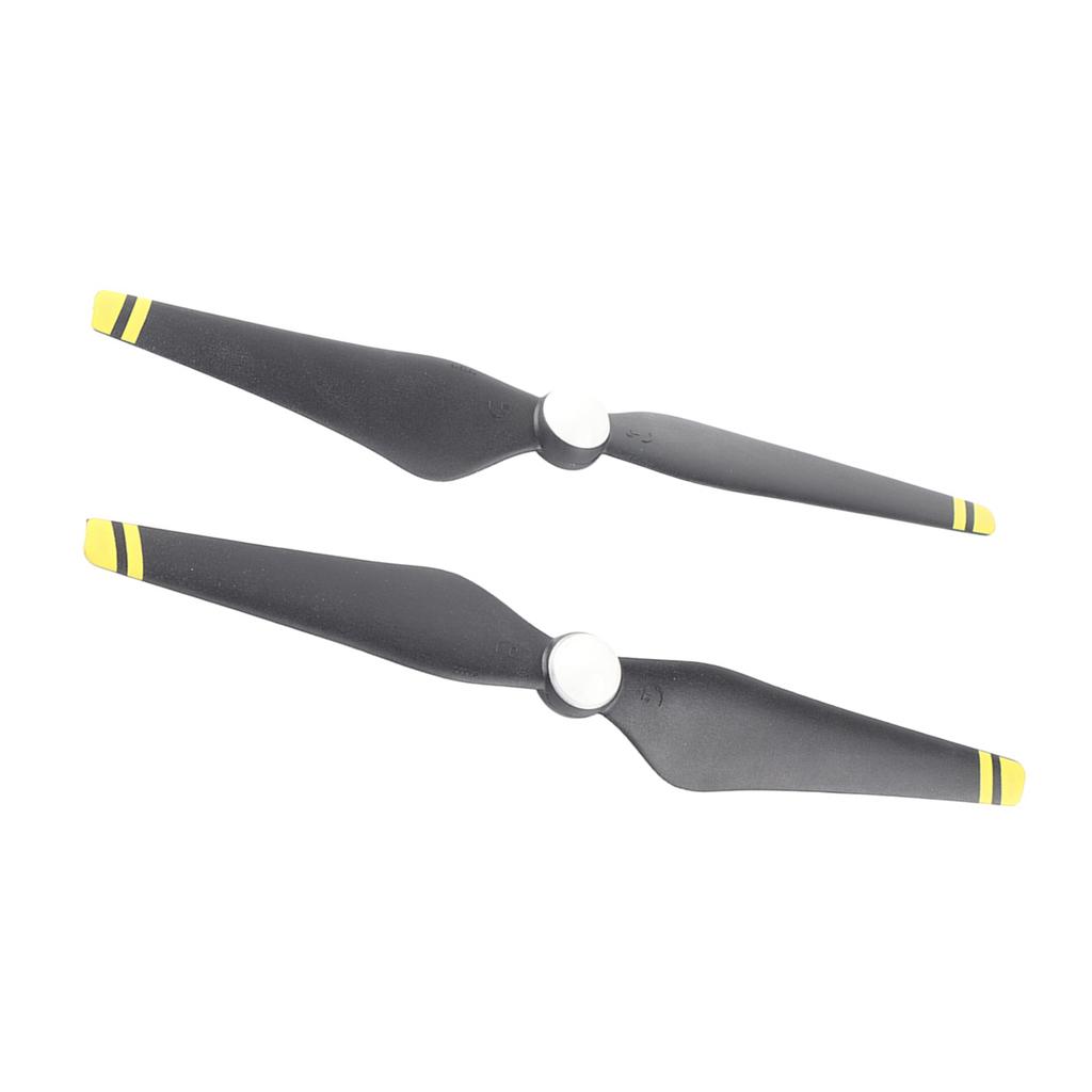 2 Pairs Self tightening Propellers for DJI Phantom 3 Drone Quadcopter Accessory(Yellow Edge)
