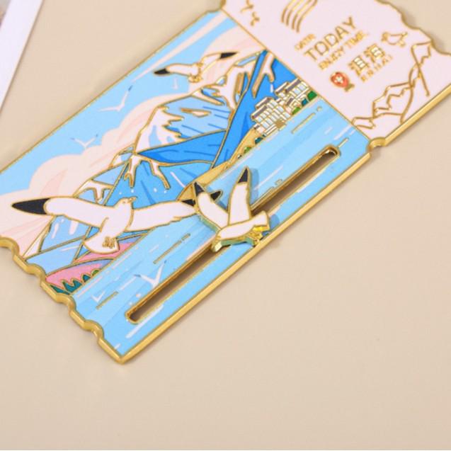 Yunnan Erhai Cultural Landmarks Metal Fridge Magnets - City Tourism Souvenirs