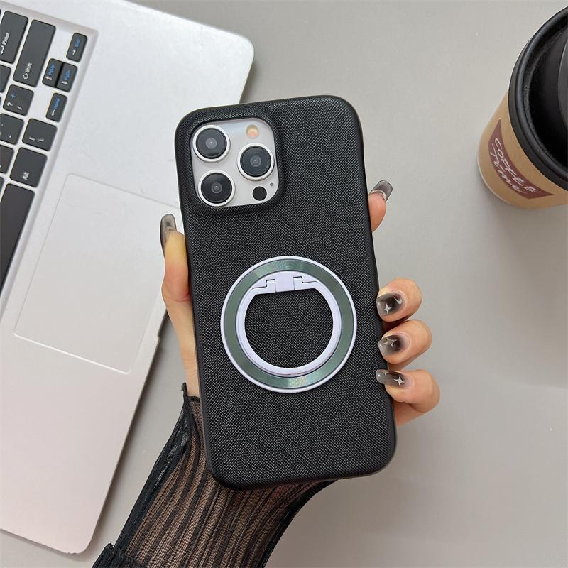 For Magsafe Wireless Charge Magnetic Case for iPhone 15 14 13 12 11 Pro Max Plus Cases Rotating Stand Ring Shockproof Hard Cover