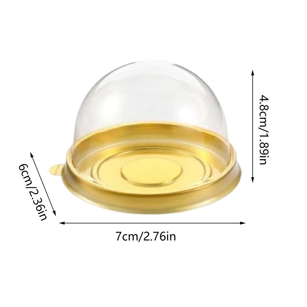 Cupcake Carrier 50 Pieces Clear Bakery Supplies Mini Cupcake Box Muffin Containers for Packaging Baking Dessert Cookie Chocolate